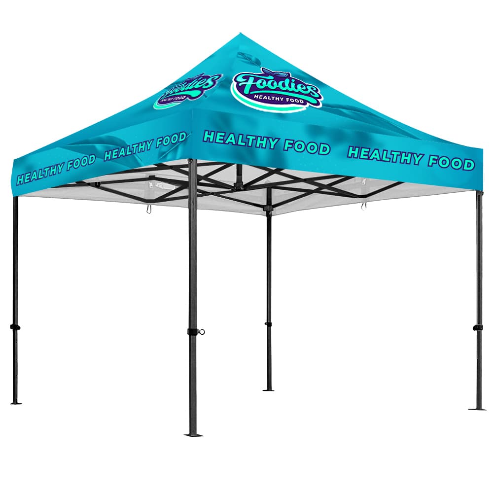 Gazebo 3 x 3m, Dye Sub, Deluxe Steel, Complete