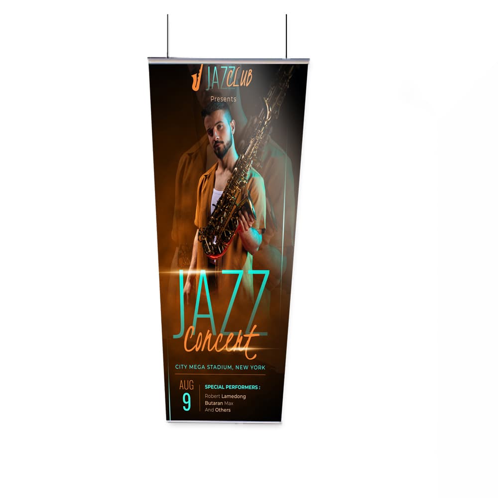 Hanging Banner 0.6 x 2m, Single Sided + Extrusion