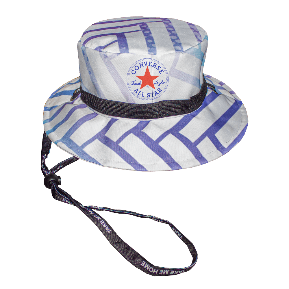 Pitch Perfect Sun Hat With Personalised Branded Petersham Ties And Toggle