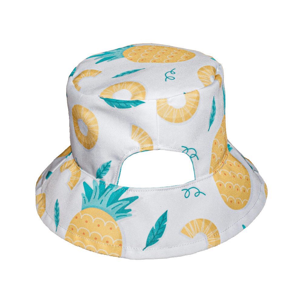 Playmaker Kiddies Bucket Hat With Ponytail Vent