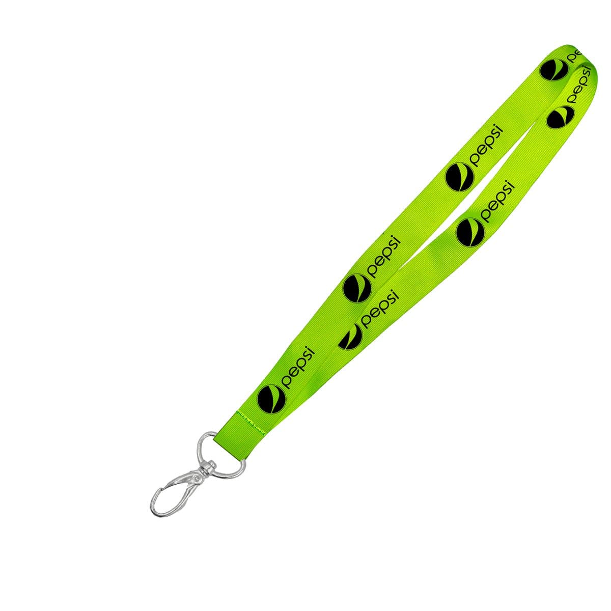 Hi-Viz Lanyard Black Sublimation Print D/Sided with Lobster Clip 20 x 950mm