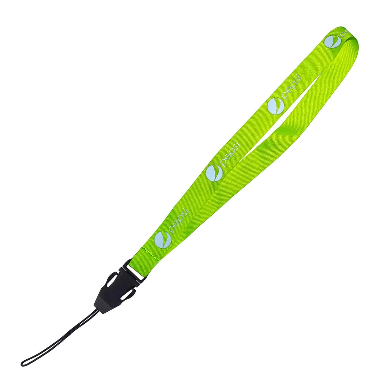 Hi-Viz Lanyard Silver Reflective Print S/Sided with Cellphone Clip 20 x 950mm