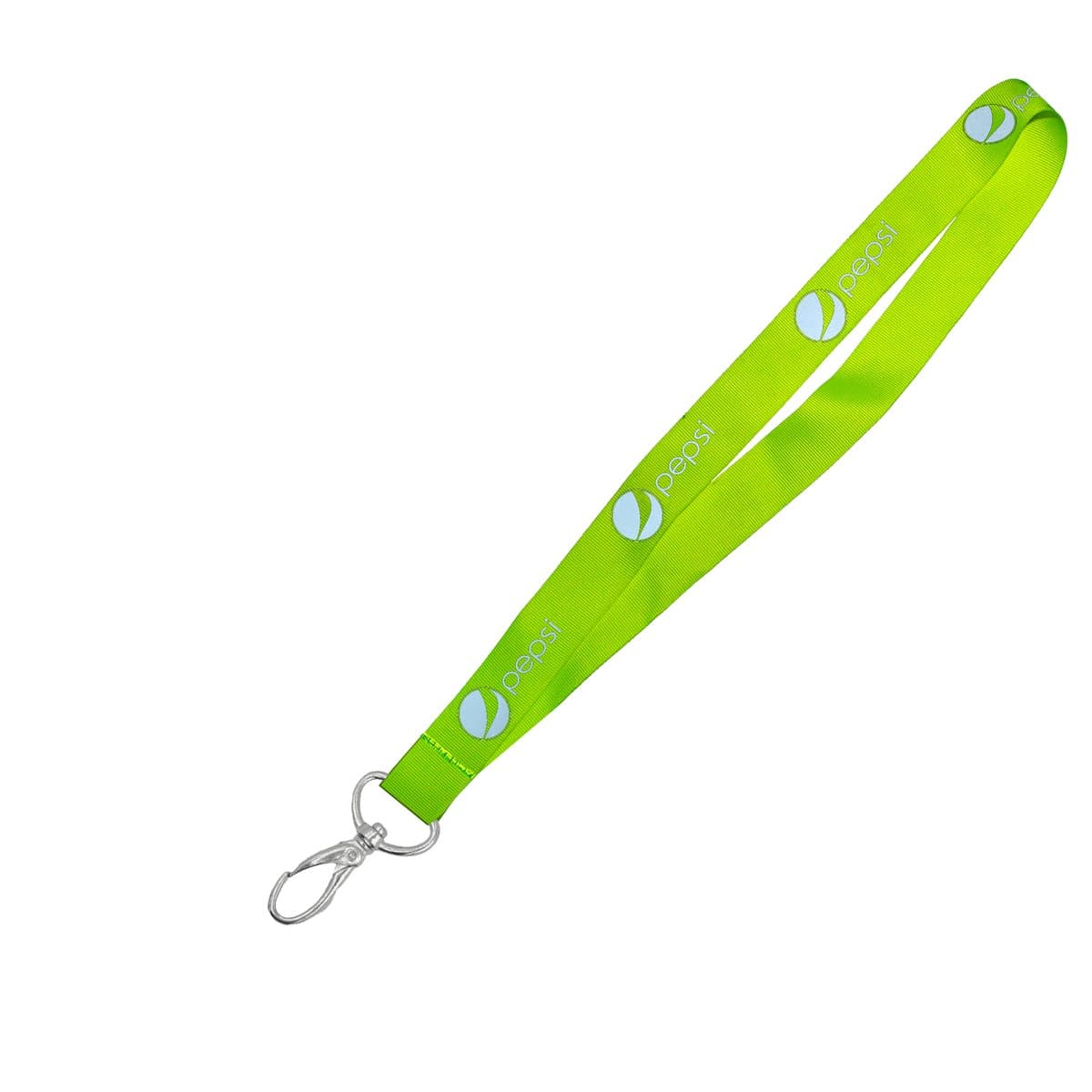 Hi-Viz Lanyard Silver Reflective Print S/Sided with Lobster Clip
