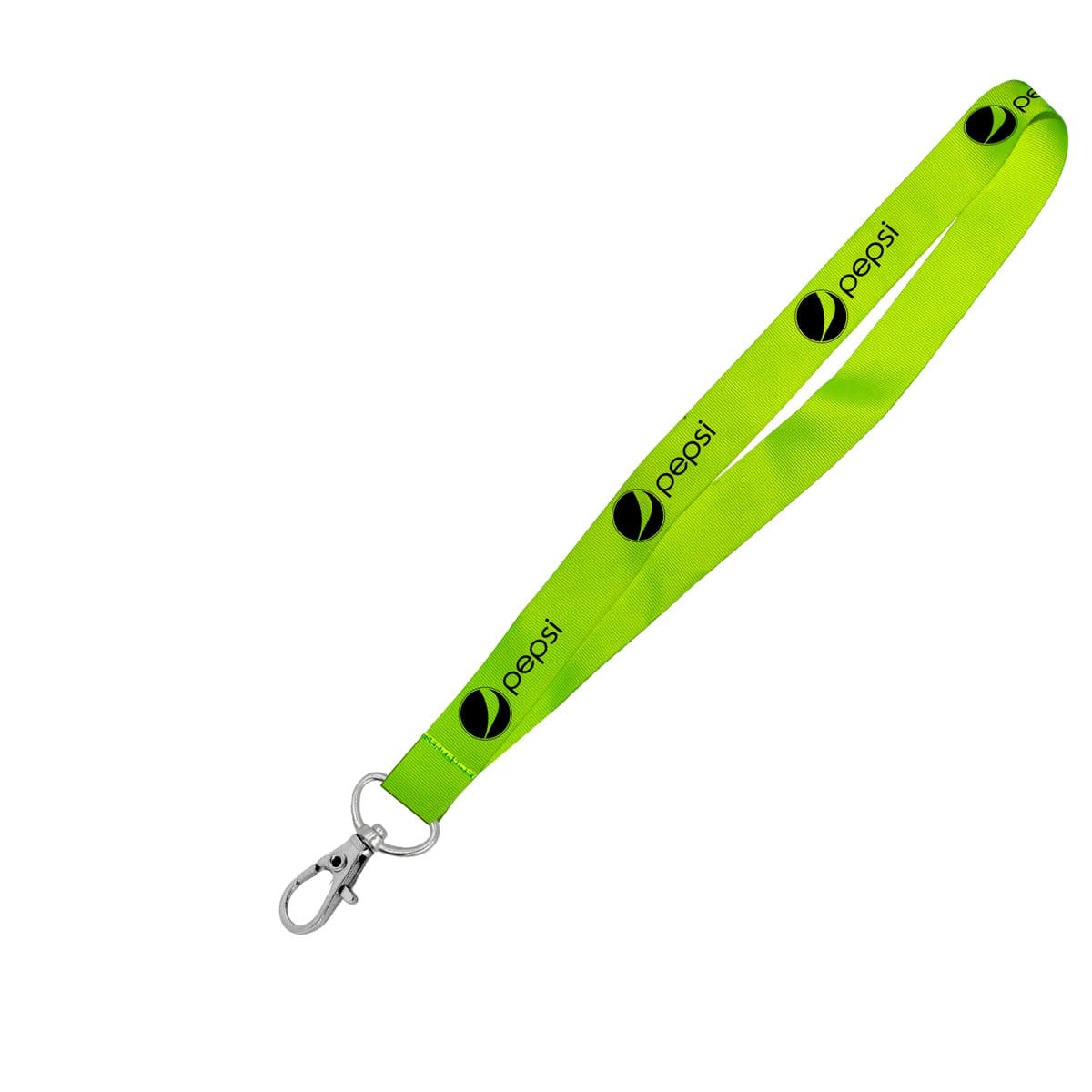 Hi-Viz Lanyard Black Sublimation Print S/Sided with Snap Hook 20 x 950mm