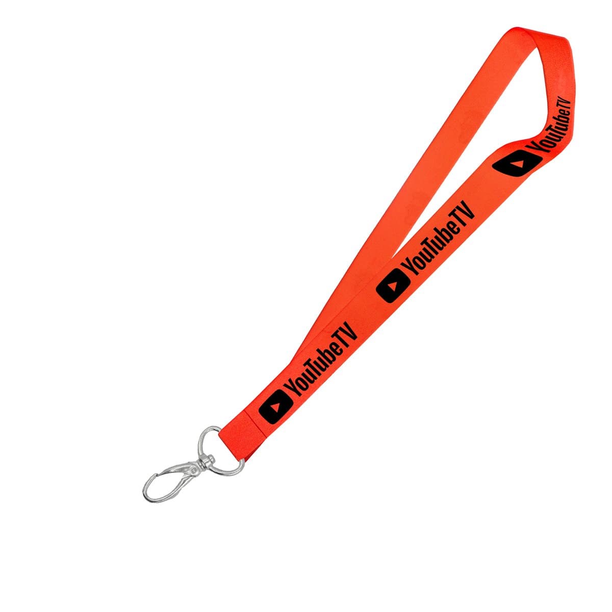 Hi-Viz Lanyard Black Sublimation Print S/Sided with Lobster Clip 25 x 950mm
