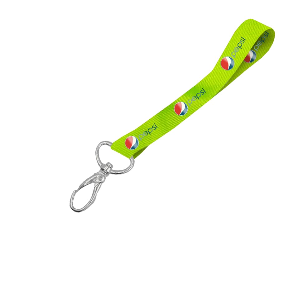 Hi-Viz Wrist Phone Strap DTF Full Colour Reflective Print S/Sided with Lobster Clip 15 x 340mm