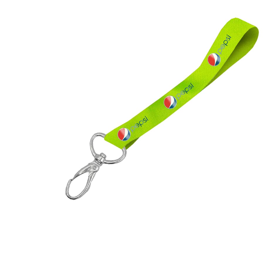Hi-Viz Wrist Phone Strap DTF Full Colour Reflective Print D/Sided with Lobster Clip 20 x 340mm