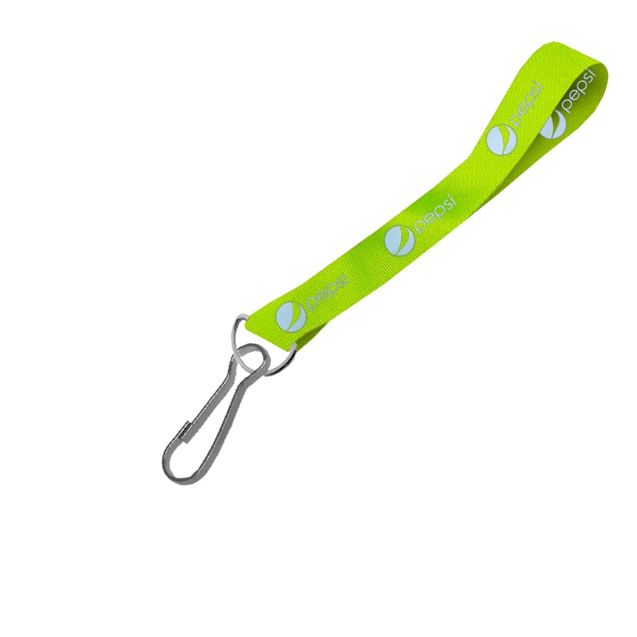 Hi-Viz Wrist Phone Strap Silver Reflective Print D/Sided with Swivel Hook 20 x 340mm