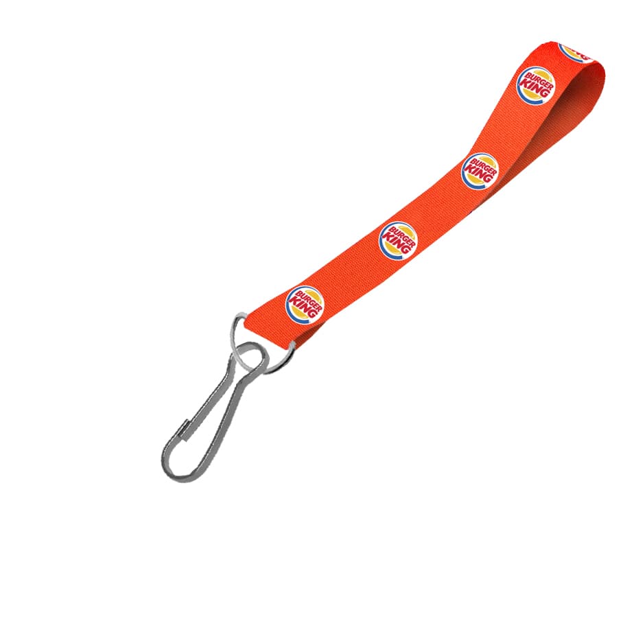 Hi-Viz Wrist Phone Strap DTF Print S/Sided with Swivel Hook 25 x 340mm