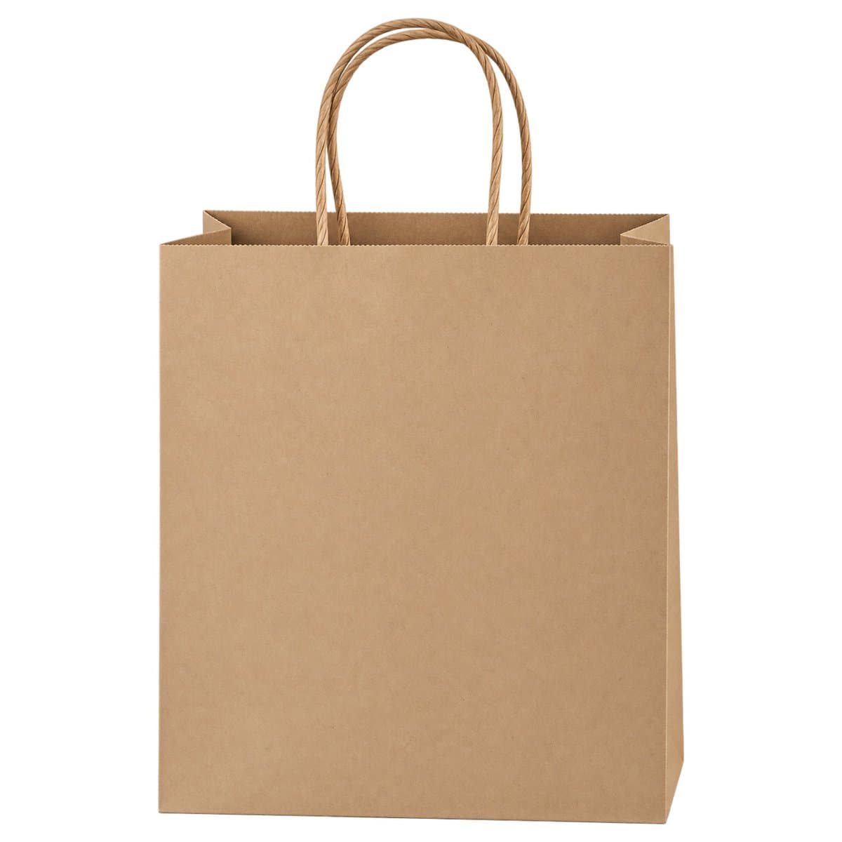 Oak Brown Paper Bag with Handles