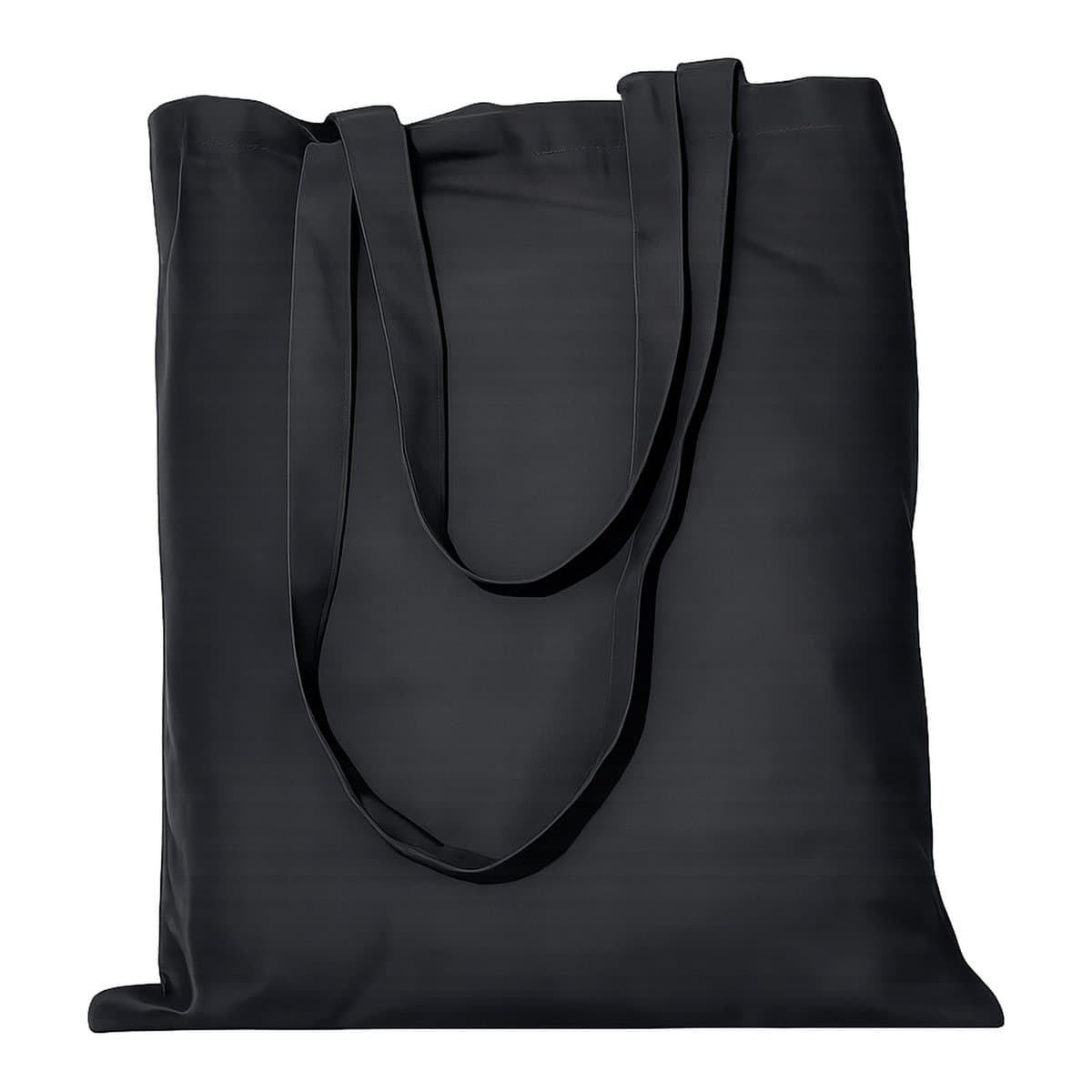 Black Karee Cotton Tote Bag