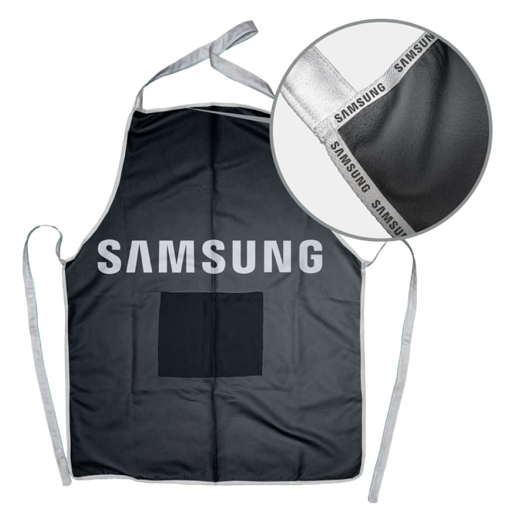 Arrowhead Full Body Apron With Front Pocket S/S Print Binded With Personalised Branded Petersham Webbing