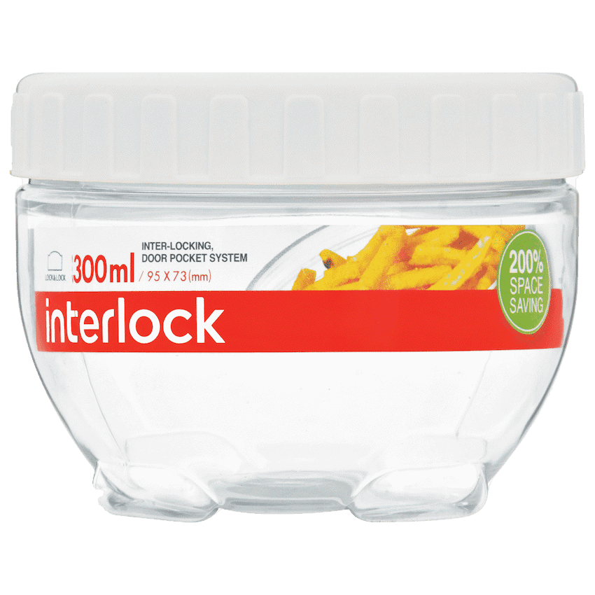 LocknLock Interlock container 300ml wt ( Order in Qty of 8)