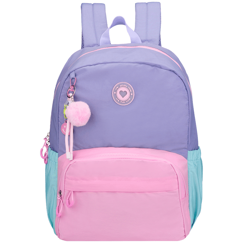 Loop Love Pastel Colour Block Backpack Purple