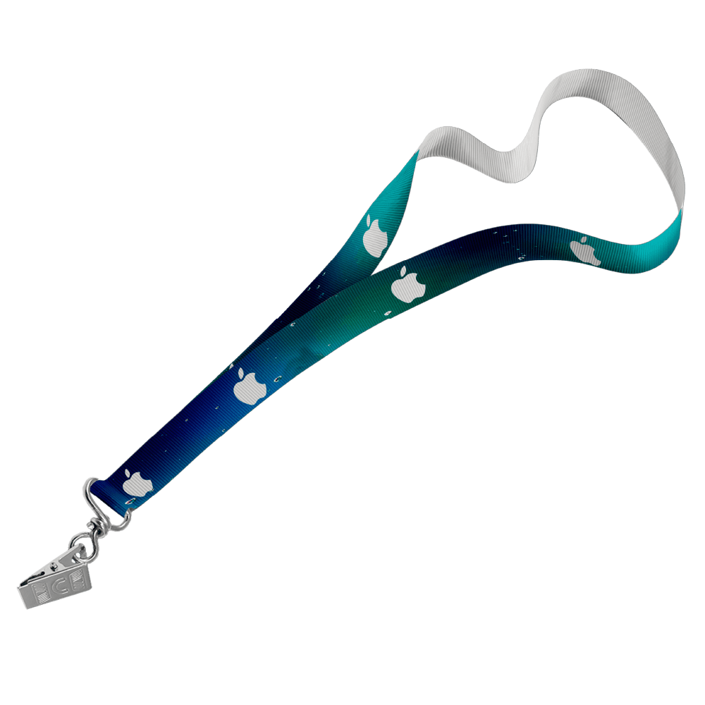 Petersham Lanyard S/Sided Print with Crocodile Clip 15 x 950mm