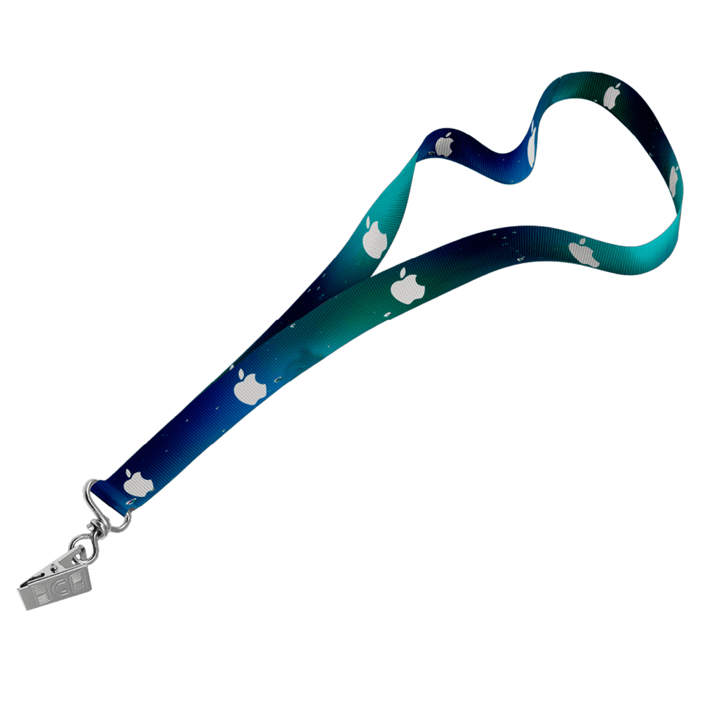 Petersham Lanyard D/Sided Print with Crocodile Clip 20 x 950mm