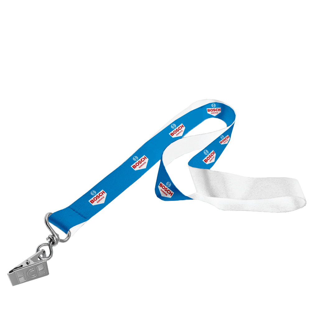 Satin Lanyard S/Sided Print with Crocodile Clip 15 x 950mm