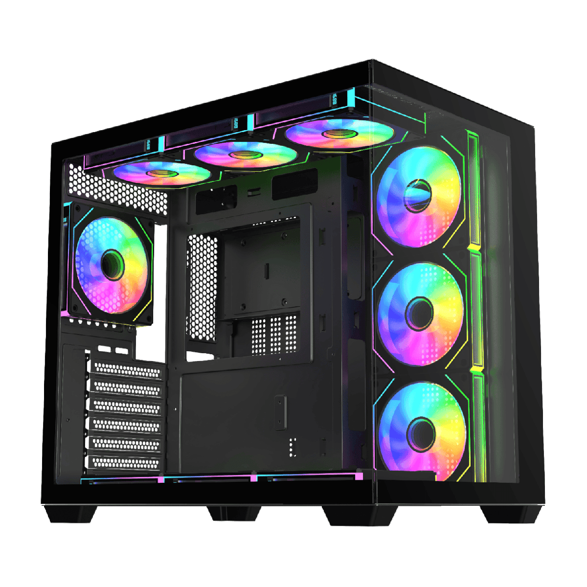 FSP M341 ARGB ATX Mid Tower Gaming Chassis - Black