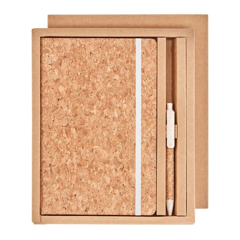 Cork Notebook Set