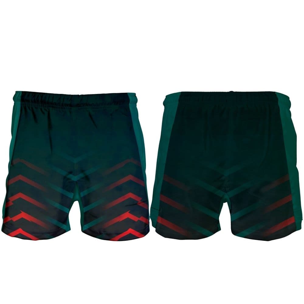 Dye Sub Kid's Rugby Shorts, 9 Panel