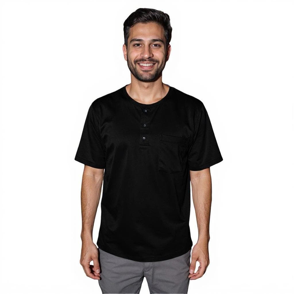 Maasai Buttoned Round Neck Scrubs Men's