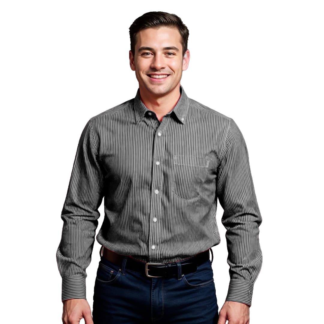 Vertigo Vertical Stripe Lounge Shirt Men's