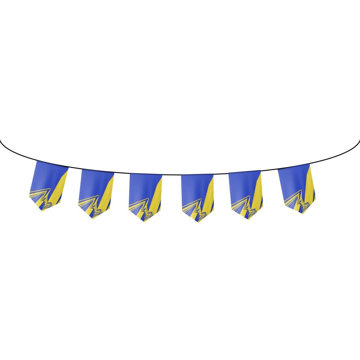 Shield Pennants. Double sided, PVC