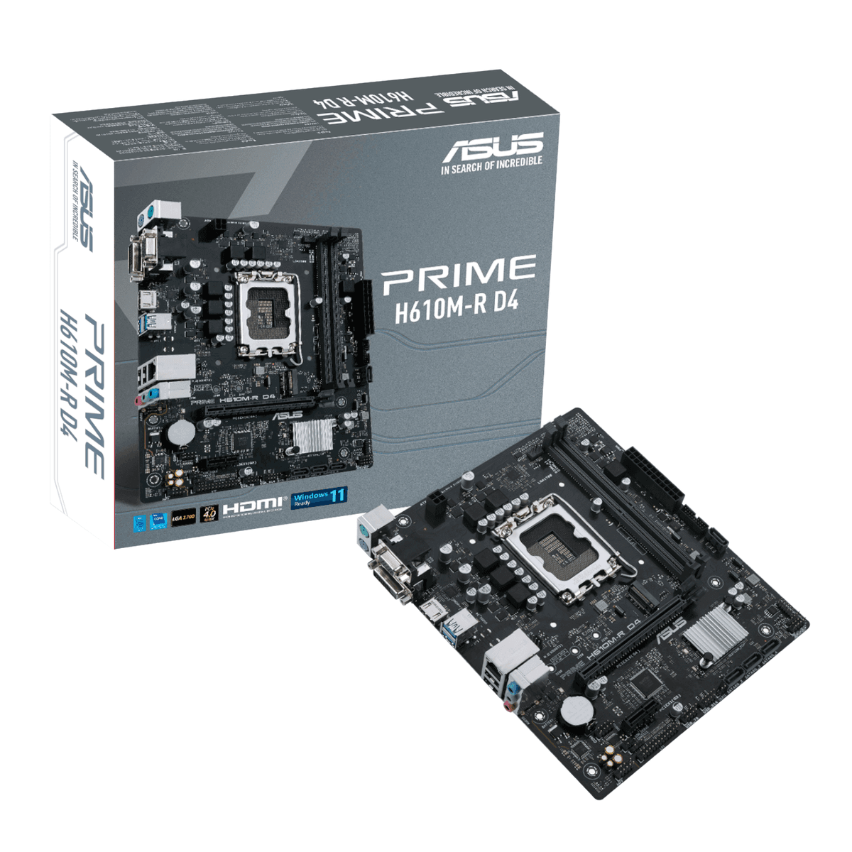 ASUS Prime H610M-R D4 LGA1700 M-ATX Motherboard