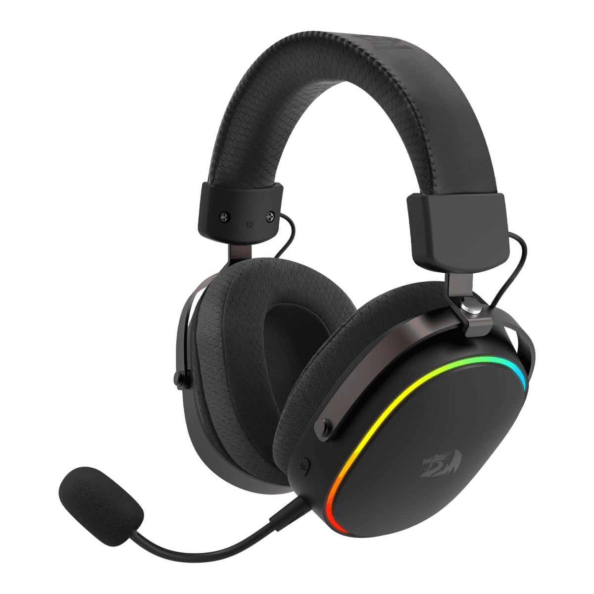 Redragon FURY WRS Over-Ear Wireless Gaming Headset - Black