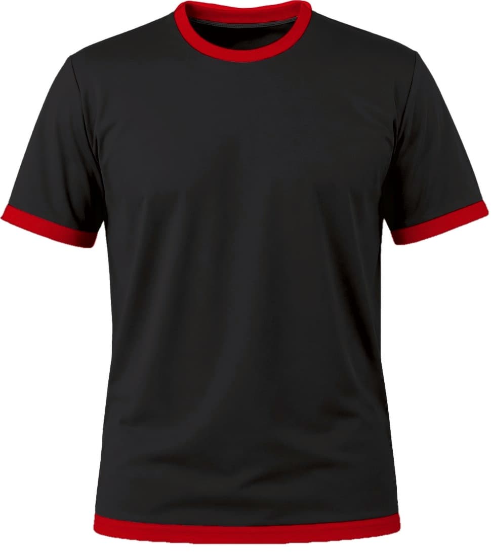 Ringer Kiddies Crew Neck T-shirt, Fitted Short Sleeve