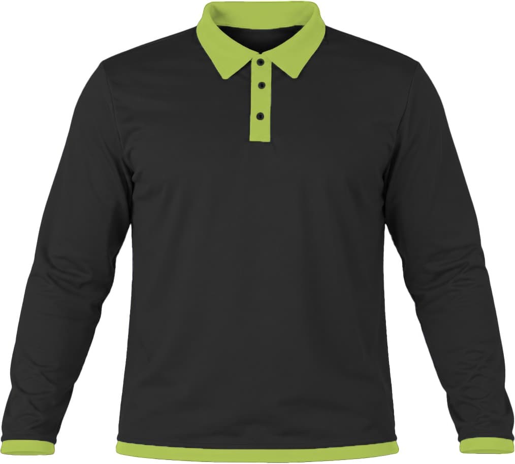 Ringer Ladies Golf Shirt, Fitted Long Sleeve, Birdseye