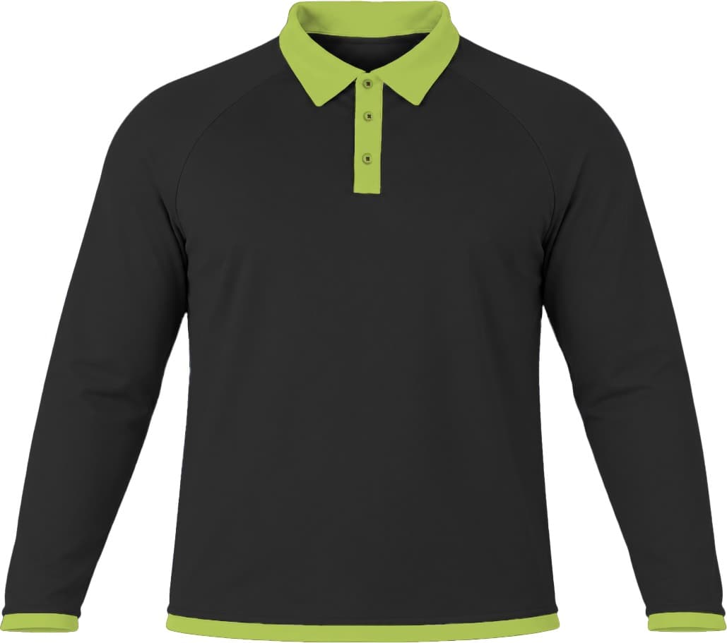 Ringer Ladies Golf Shirt, Raglan Long Sleeve, Birdseye