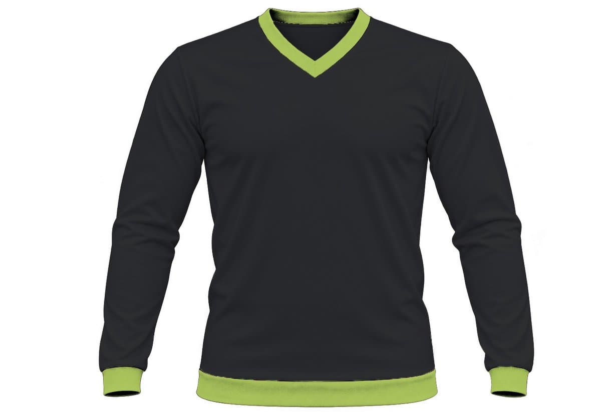 Ringer Ladies V-Neck T-shirt, Fitted Long Sleeve, Birdseye