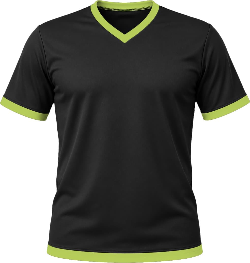 Ringer Ladies V-Neck T-shirt, Fitted Short Sleeve, Birdseye