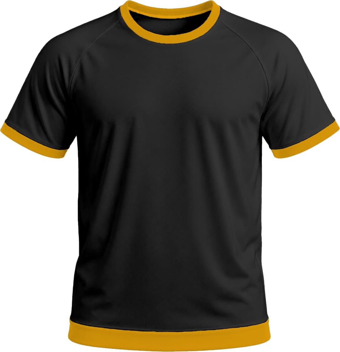 Ringer Unisex Crew Neck T-shirt, Raglan Short Sleeve, Reverse Birdseye
