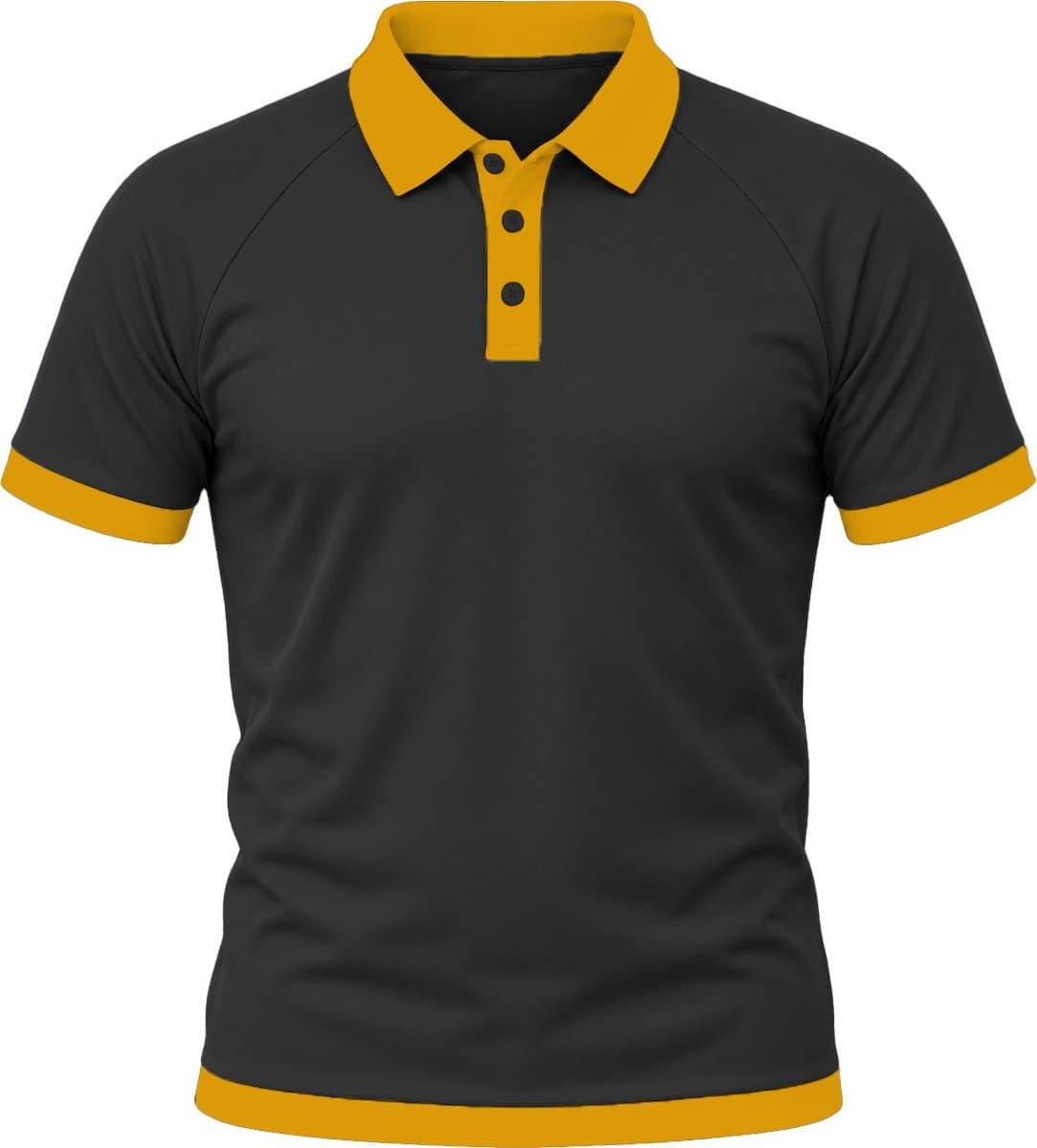 Ringer Unisex Golf Shirt, Raglan Short Sleeve, Reverse Birdseye