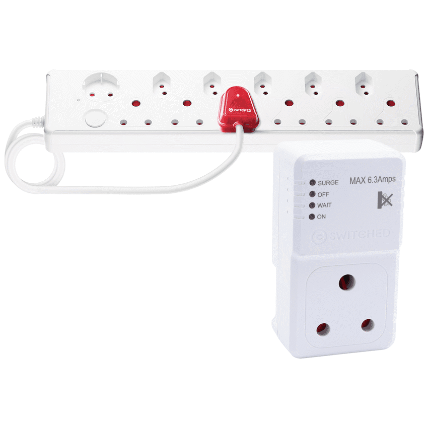 12-Way High Surge Multiplug + High Surge Protector
