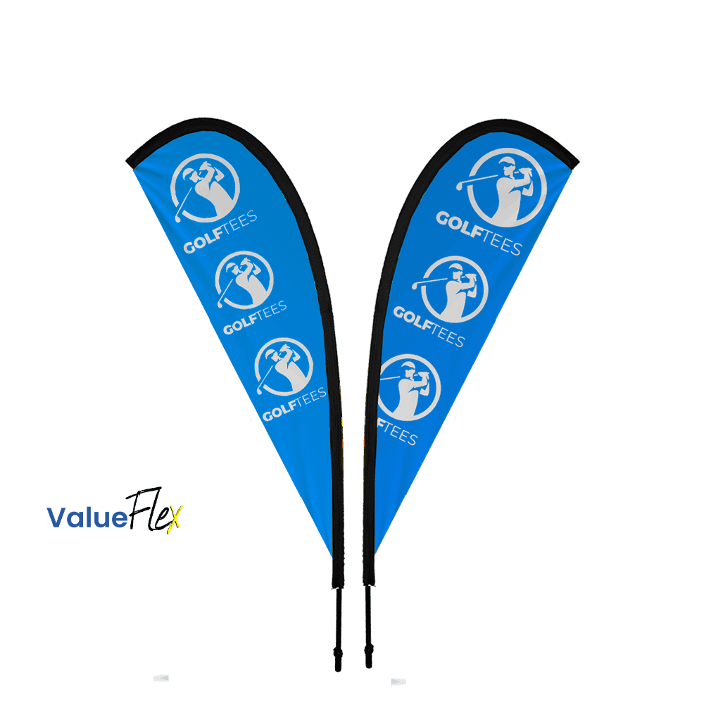 ValueFLEX Teardrop Banner 2m Double sided, Complete