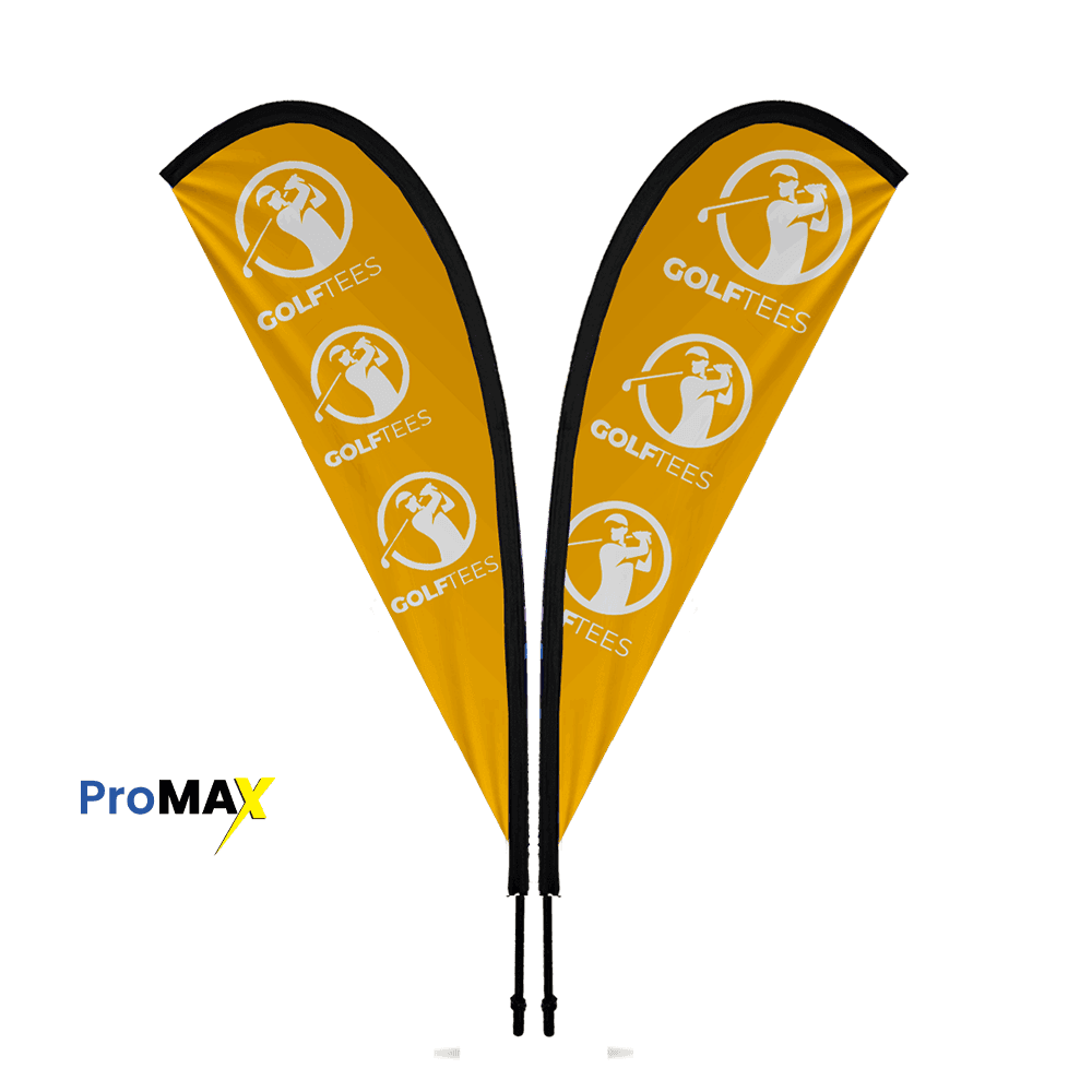 ProMAX Teardrop Banner 3m Double sided, Complete