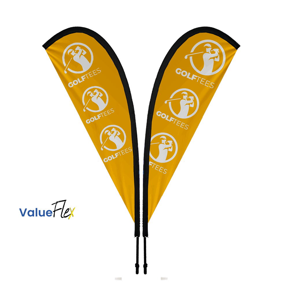 ValueFLEX Teardrop Banner 3m Double sided, Complete