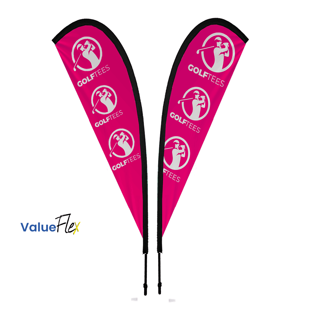 ValueFLEX Teardrop Banner 4m Double sided, Complete