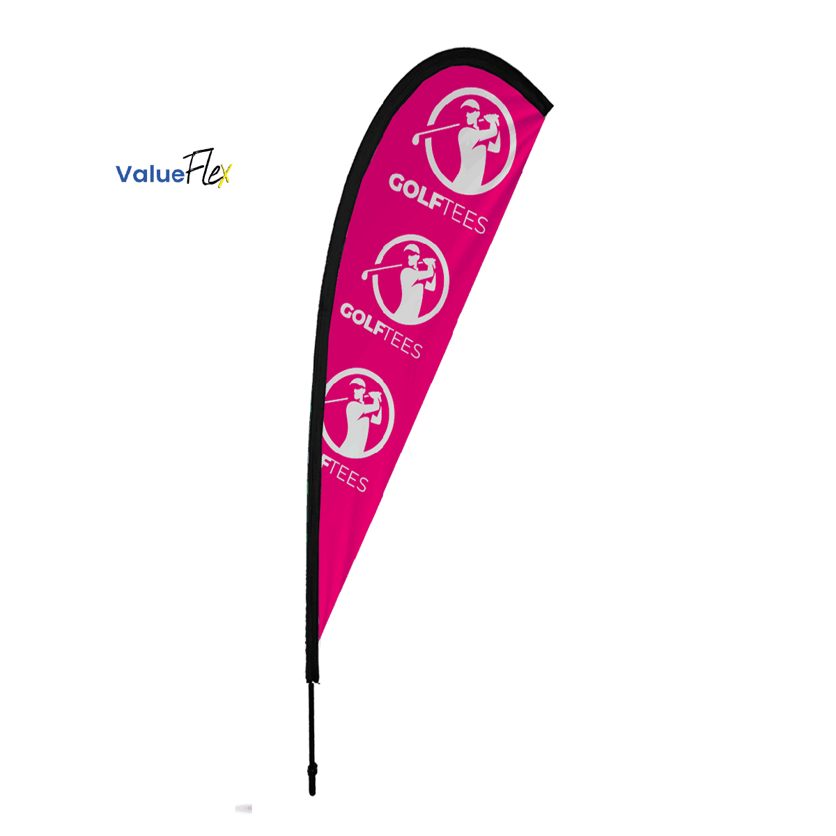 ValueFLEX Teardrop Banner 4m Single sided, Complete
