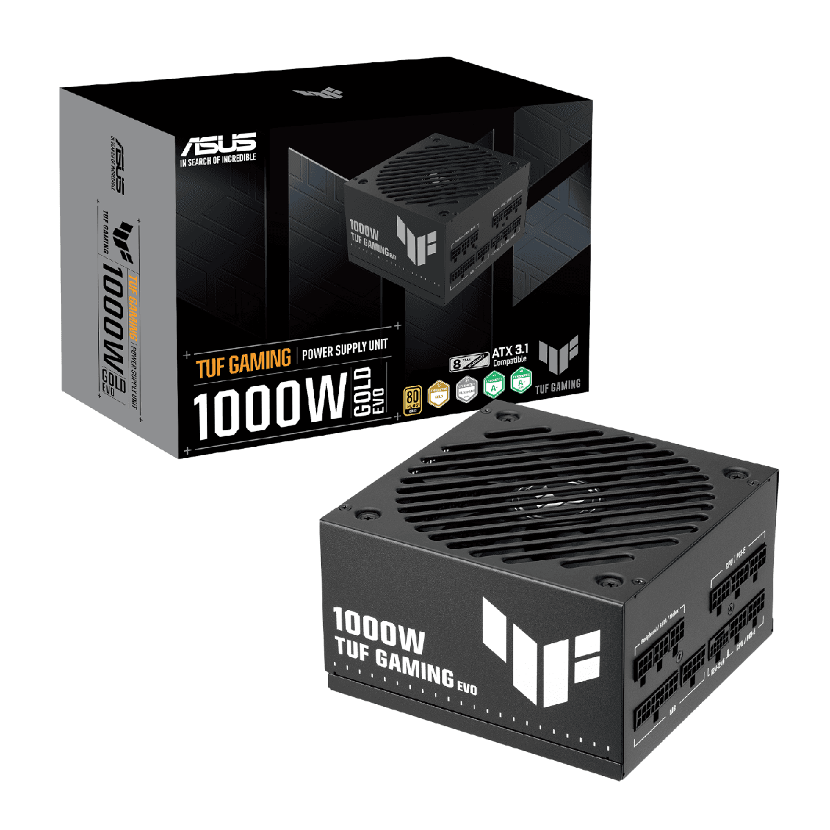 ASUS TUF Gaming 1000W 80 PLUS Gold EVO ATX 3.1 Modular Power Supply