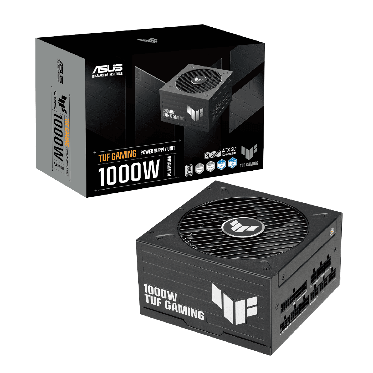 ASUS TUF Gaming 1000W 80 PLUS Platinum ATX 3.1 Modular Power Supply