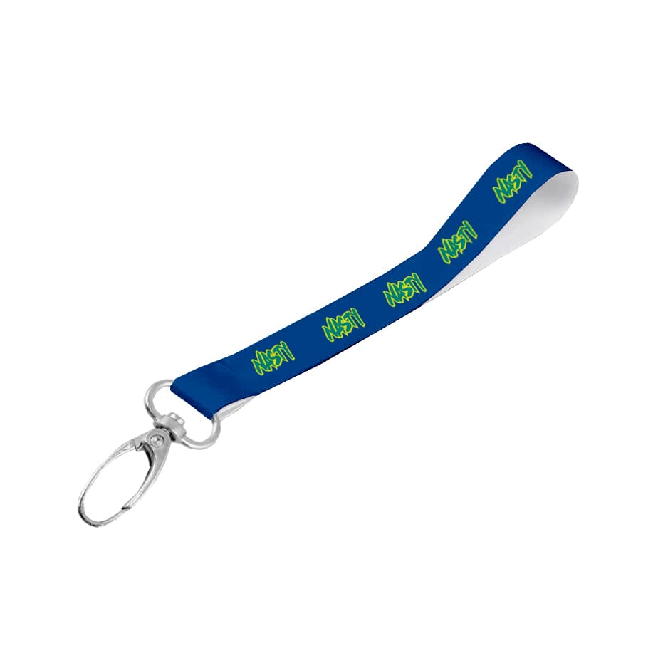 Matte Polyester Wrist Phone Strap S/Sided Print with Lobster Clip 20 x 340mm