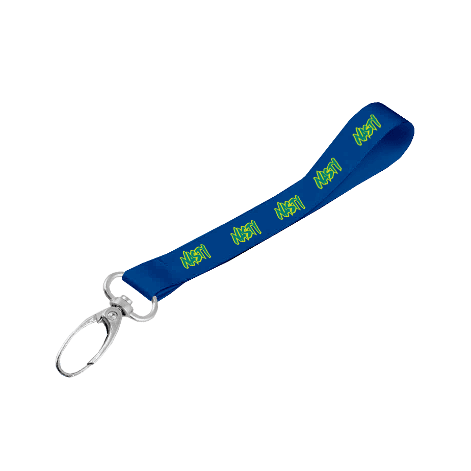 Matte Polyester Wrist Phone Strap D/Sided Print with Lobster Clip 25 x 340mm