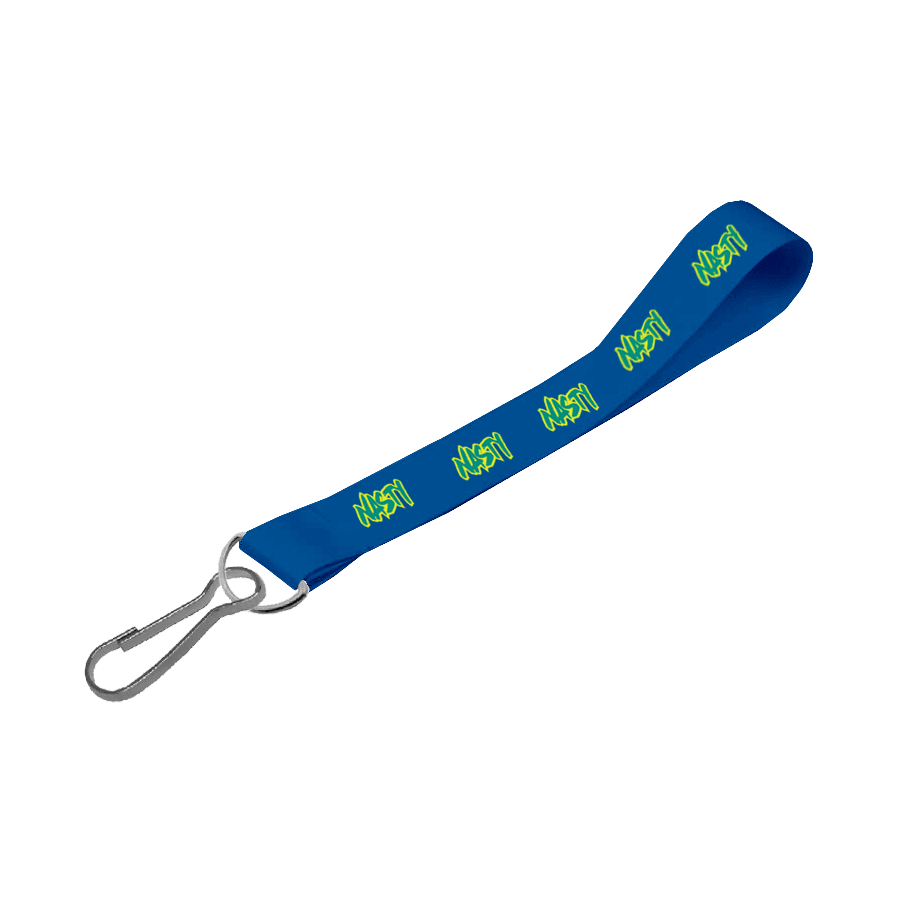 Matte Polyester Wrist Phone Strap D/Sided Print with Swivel Hook 25 x 340mm