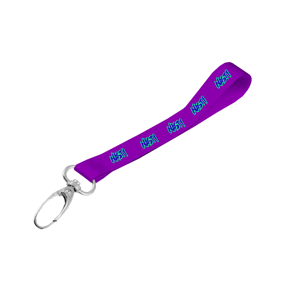 Satin Wrist Phone Strap D/Sided Print with Lobster Clip 15 x 340mm