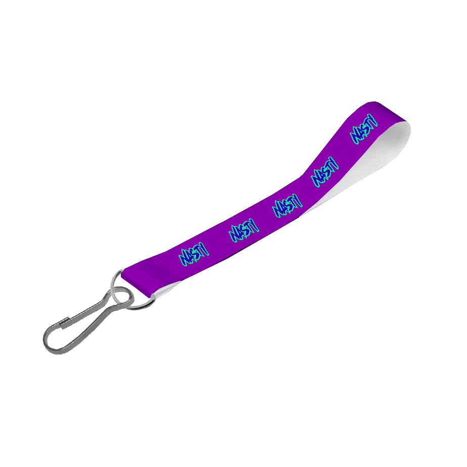 Satin Wrist Phone Strap S/Sided Print with Swivel Hook 25 x 340mm
