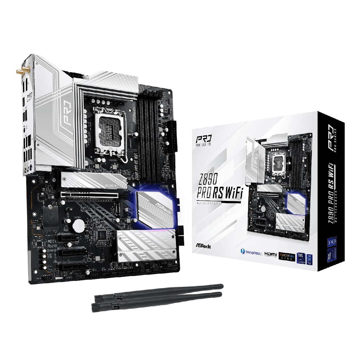 ASRock Z890 Pro RS Wi-Fi Intel LGA 1851 ATX Gaming Motherboard